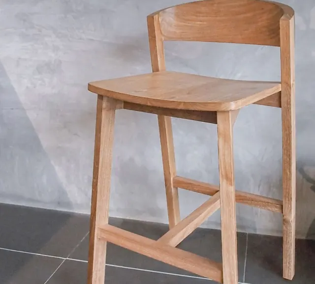 Counter chair, teak, by Mobelindo