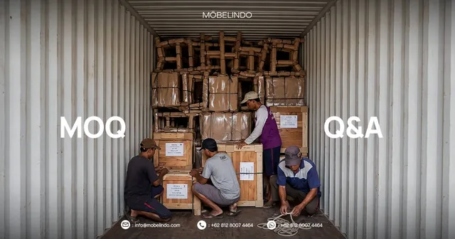What Is the Minimum Order Quantity for Hospitality Furniture from Jepara?