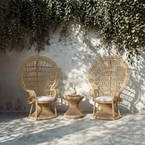 Muebles de rattan natural
