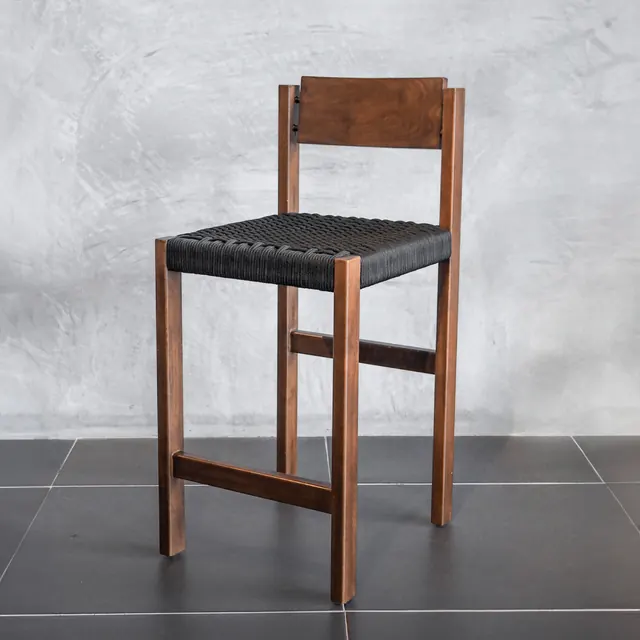 Jas bar chair, solid teak, by Mobelindo