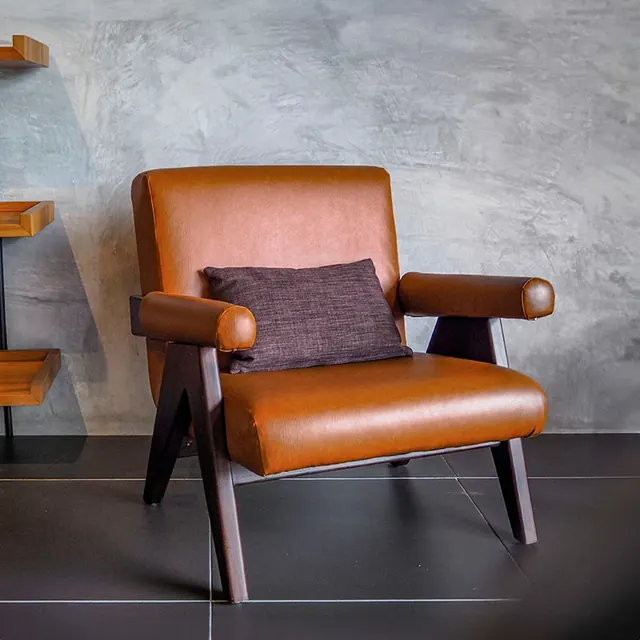 Chand lounge chair, solid teak, by Mobelindo