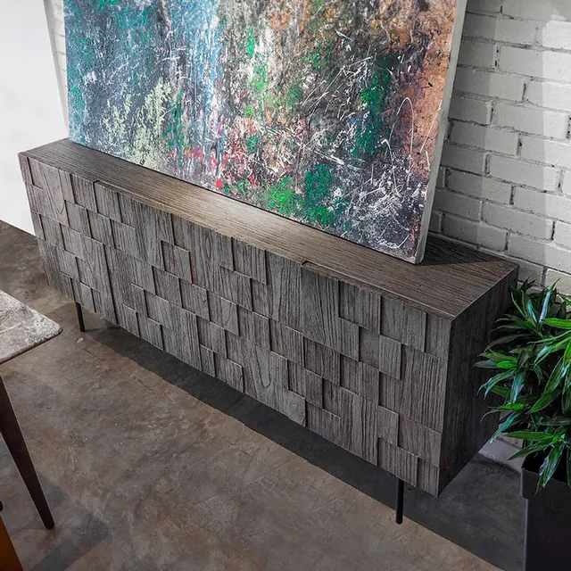 Moon sideboard, solid teak, by Mobelindo